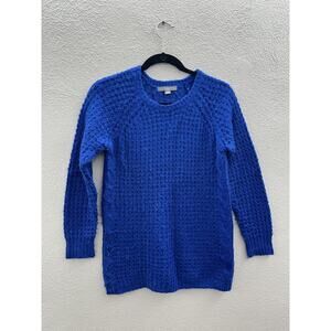 NY Collection Womens Sweater Size Petite Large Blue Knit